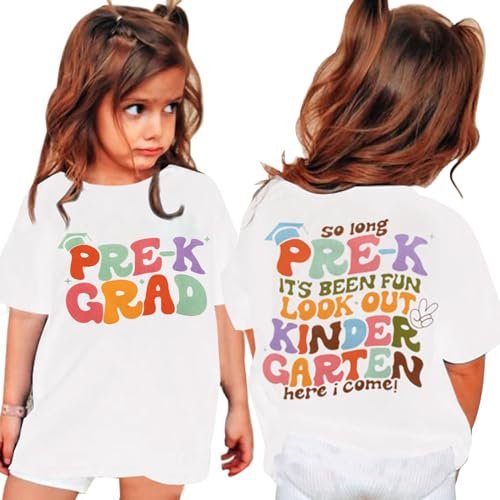 Image of Pre-K Graduation Shirt: Toddler Girls Boys Last Day of School T-Shirt Kids 2026 Preschool Graduation Gift Tops