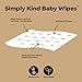 DYPER Baby Wipes | 99% Water Wipes | 100% Plant-Based | Hypoallergenic for Sensitive Skin | Honest Ingredients | Fragrance Free | Plastic-Free | Unscented | Single Pack, 60 Wipes