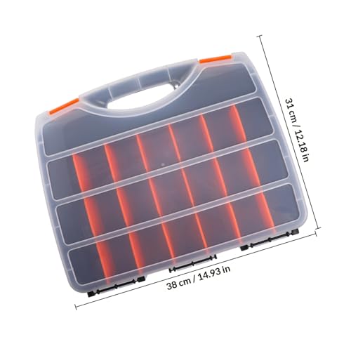 Boîte de rangement à compartiments amovibles en plastique - 3