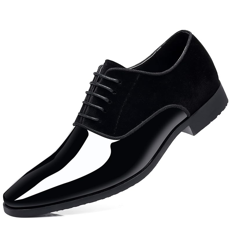 Mens Dress Shoes Business Formal Oxfords Shoes Casual Tuxedo Leather Retro Lace Up Derbys Shoes