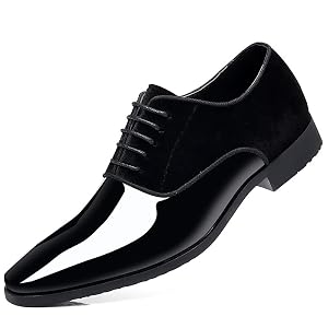 Mens Dress Shoes Business Formal Oxfords Shoes Casual Tuxedo Leather Retro Lace Up Derbys Shoes