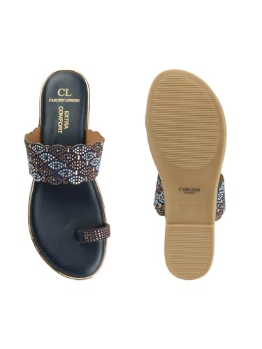 Image of Carlton London Women's Cli-Wn-Cll-7946-A Flat Sandal