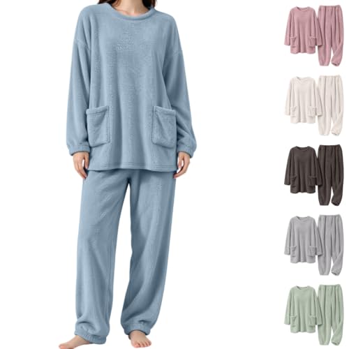 Flannel Pajamas for Women Set 2026 Winter Plus Size Cozy Soft Loungewear - image 1
