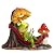 Leekung Solar Frog Garden Decor,Frog Statue with Solar Light for Outdoor Decorations,Reading Frog Figurine Garden Statues for Outside,Patio, Balcony, Yard, Lawn,Spring Decor Gifts for Women