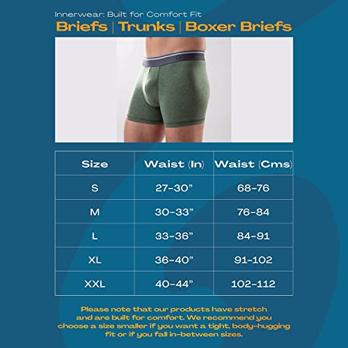 Image of GLOOT Men's Cotton Trunks Striped Briefs