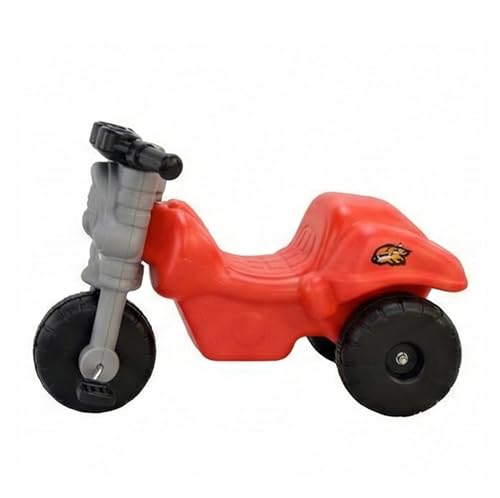 Image of Little Fingers Kids Ride-on Tricycle - Sturdy No-Pedal Push Bike for Toddlers Age 1 to 3 Years - Indoor Outdoor Balance Ride Toy with Easy-Grip Handle & Durable Wheels