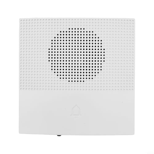 Timbre de puerta con cable de 12 V CC para control de acceso del hogar y la oficina, timbre electrónico con 38 tonos seleccionables, altavoz integrado de 90 dB, ABS ignífugo
