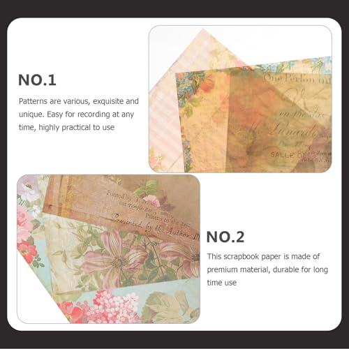 Álbumes de recortes con papel vintage decorativo 4
