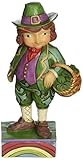 Jim Shore Heartwood Creek Mini Leprechaun Stone Resin Figurine, 3.75”