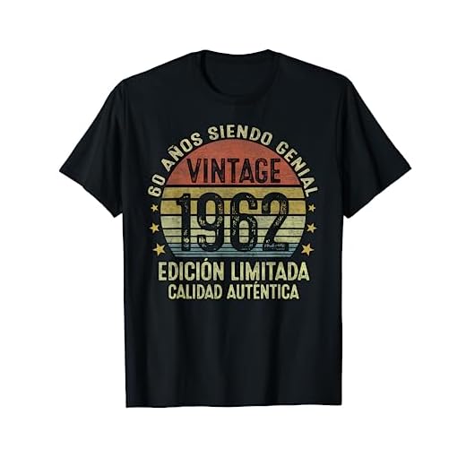 60 Años Cumpleaños Regalo Para Hombre Mujer Hecho En 1962 Camiseta