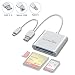 USB C CF Card Reader, Rocketek Compact Flash CF Card Reader 3-in-1 Micro USB to USB Type-C OTG Adapter/USB 3.0 Portable Memory Card Reader for SDXC/SDHC/SD, MMC, Micro SD/SDXC/SDHC Card and UHS-I Card