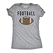 Womens Vintage Football T Shirt Funny Sunday Game Day Tee for Ladies Graphci Crazy Dog Novelty Womens T-Shirts for Football Season for Retro Fans Soft Comfortable Funny Womens T Light Heather Grey L