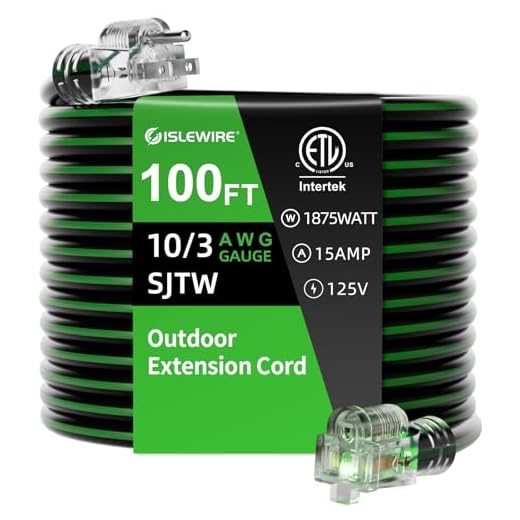 Islewire 100FT Heavy Duty Extension Cord