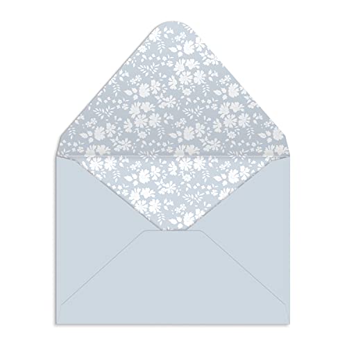 Image of Liberty Ianthe Hand Shaped Notecard Set from Galison - 12 Die-Cut Notecards and Envelopes with 4 Unique Floral Designs (3 of Each), Envelopes Printed with Floral Interiors, Makes a Wonderful Gift