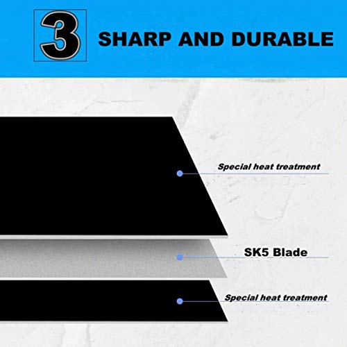 image for Zog Utility Knife with Ultra Sharp Black Blade, Retractable Box Cutter