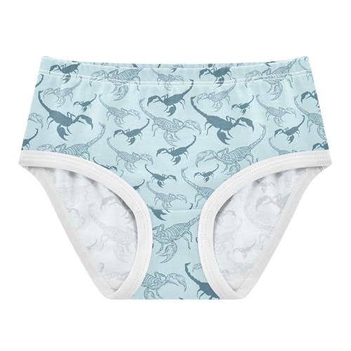 Girls' Underwear Blue Scorpion Cotton Stretch Comfort Toddler Panties - Main Image