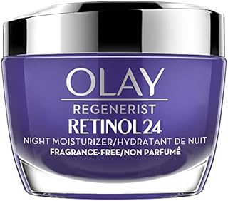 Olay Regenerist Retinol 24 Night Moisturizer cream, Fragrance free, 1.7 Fl Oz