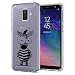 Produktbild Conie® Handyhülle Rück Schale für Samsung Galaxy A6 2018, Ultra Slim TPU Hülle aus Silikon mit Bilder Motiv, Kanten Display Kamera Schutz, Motiv Zebra Design