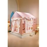子供 ベッドテント キッズテント 子供用 ベッド キャノピー キッズ ハウス ３面オープン設計 寝室 二重カーテン メッシュ プレイハウス 遮光 天蓋 蚊帳 マットレス 男の子 女の子 おしゃれ 可愛い (120×200cm) ピンク