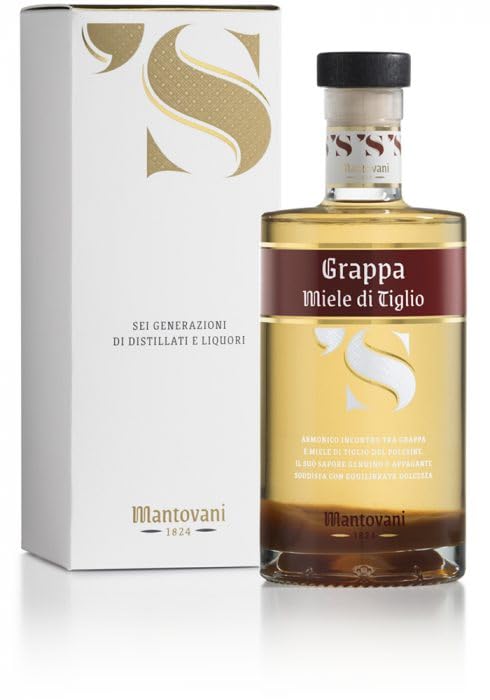 Mantovani Grappa Miele di Tiglio, Distillato Artigianale