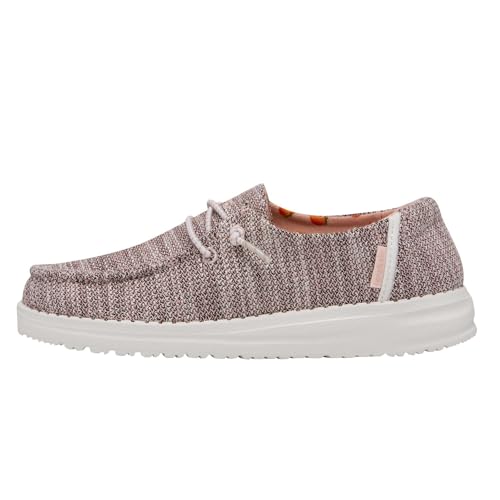 Image of HEYDUDE Girl's Wendy Youth Stretch Multi Colors | Girl's Shoes | Girl's Lace Up Loafers | Comfortable & Light-Weight