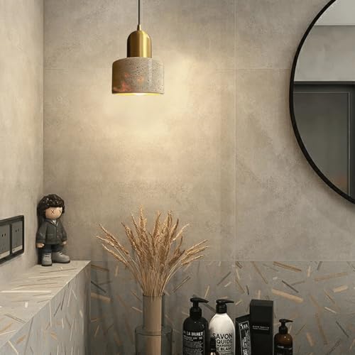 Lustre à tête unique de base E27 suspension industrielle en marbre - 4