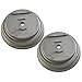 Stainless Steel Grass Cover Guard for Electric Lawn Mower - Multi-Angle Adjustable Blade Base Replacement Part, 2 Pack, Compatible with Grass Trimmer