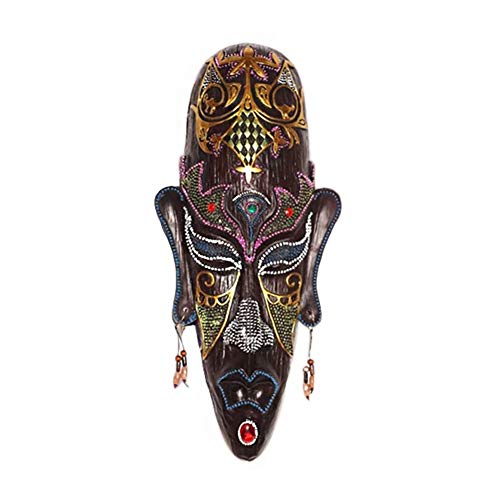 MUNANI máscaras for la decoración de la Pared Máscara de Pared Africana Hecha a Mano Rhinestones Pintados Decoración de Pared Colgante