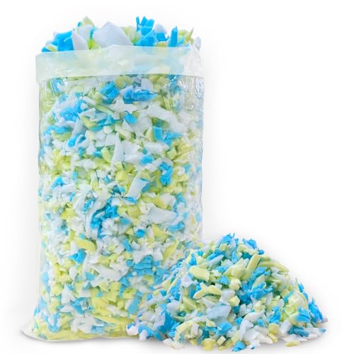 HONEHO Relleno de espuma viscoelástica triturada de 2,2 kg, cómodo y suave, relleno de espuma viscoelástica para almohada refrescante, puf, animal de peluche, cama de perro, cojín de sofá