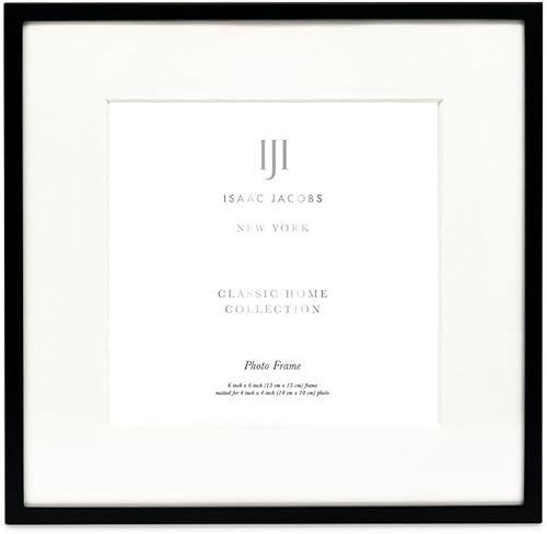 Vista 51 de Isaac Jacobs Marco de fotos de metal negro de 6 x 8 pulgadas (4 x 6 pulgadas), marco de fotos de metal clásico hecho para mesa y exhibición