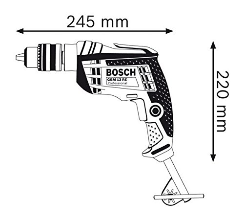 Bosch GBM 13 RE Drill Dimensions