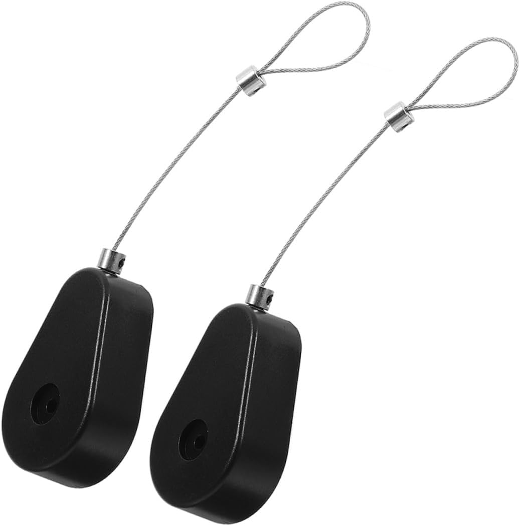 2pcs Retractable Cable Lock for Merchandise Security -Theft Tether Case and User-Friendly Design Versatile Locking for Electronic Products