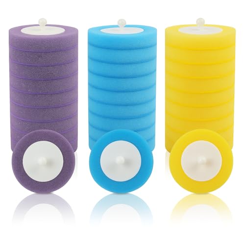 30 PCS Brosse Toilettes WC Jetable Têtes de Brosse à Usage Unique Parfumées, Nettoyage Toilette Hygiénique sans Résidus, Recharge Jetable Compatible avec...