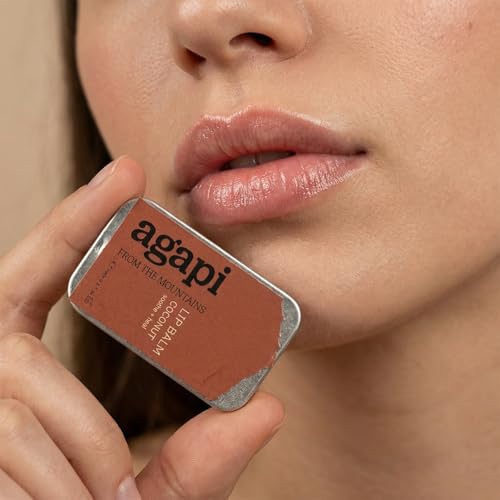 Image of Agapi Sikkim Coconut Lip Balm - Deeply Moisturizing & Hydrating Lip Care with Natural Coconut Oil, Softens & Protects Lips, Perfect for Dry, Chapped & Sensitive Lips
