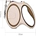 QLXYYFC Ausziehbare Hundeleine, 5 M, 360° Verwicklungsfreie Verlängerte Leine, Rutschfester Griff und Bremsknopf, Geeignet für Kleine und Mittelgroße Hunde Bis Zu 25 Kg (Color : Brown, Size : 5m)
