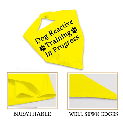 1 Piece Dog Reactive Training In Progress/Dog Reactive Dog Bandana Reactive Dog Gift (Reactive Training In D) - Image 4