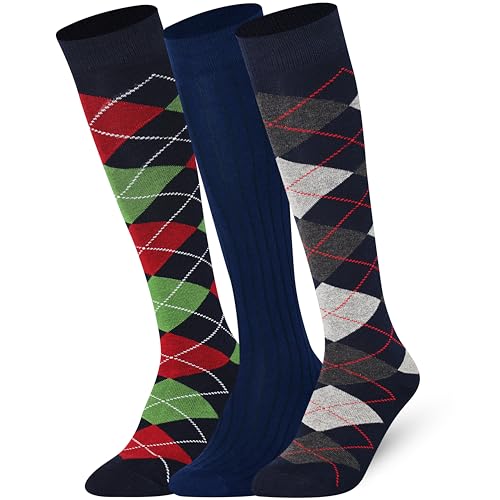Image of Mysocks Unisex Extra Fine Combed Cotton Knee High Socks, Hand Linked Toe, Soft Latex Band