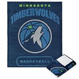 NORTHWEST NBA Minnesota Timberwolves Silk Touch Throw Blanket, 50" x 60", High Block