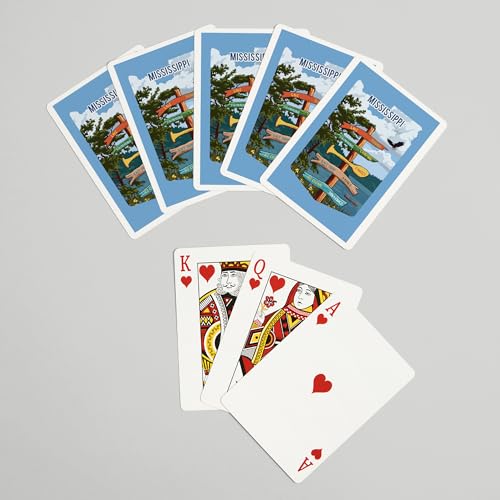Baraja de poker Lantern Press con 52 cartas miniatura 7
