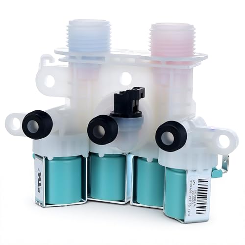NEW W11165546 Washer Water Inlet Valve for Maytag Bravo XL WTW8500DC0 WTW8500DC2 MVWB835DW0 MVWB835DW1 MVWB835DW4 MVWB765FW2 MVWB765FW1 MVWB765FW0 WTW7500GW0 WTW7500GW2 WTW8500DC5 WTW8500DW1 By TOMOON