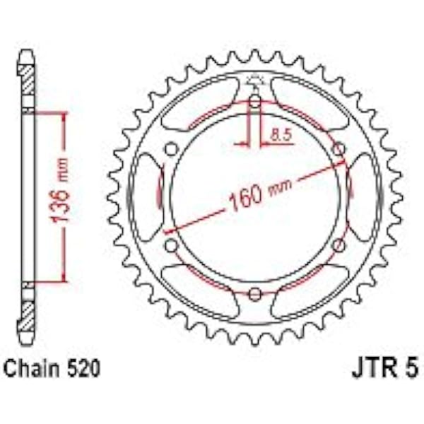 KIT TRASMISSIONE SGR 101288 Zestaw S-AC 2 16-49-112 DID520VX3 G B R Unisex-Adult One Size