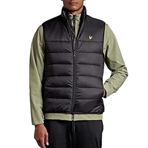 Lyle & Scott Heren Gewatteerd gilet, Zwart