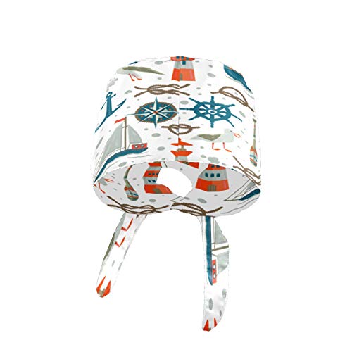 Preisvergleich Produktbild Kürbisförmige Arbeitskappen mit Upgrade Schweißband Verstellbare Hüte Arbeitskappe mit Knopf Nautische Werkzeuge (2) Unisex Kopfbedeckung