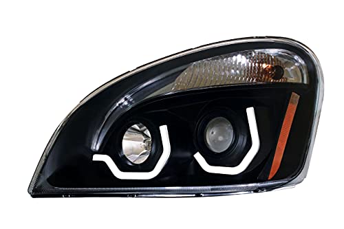 United Pacific 31270 Blackout Projection Headlight with LED Position Light (Driver 2008+ Freightliner cascadia)