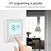 Floor Heating Thermostat, 7 Day Programmble Touchscreen Smart Thermostat with LCD Backlight Display Digital Electric Heating Temperature Controller for Home Floor Heating Systems
