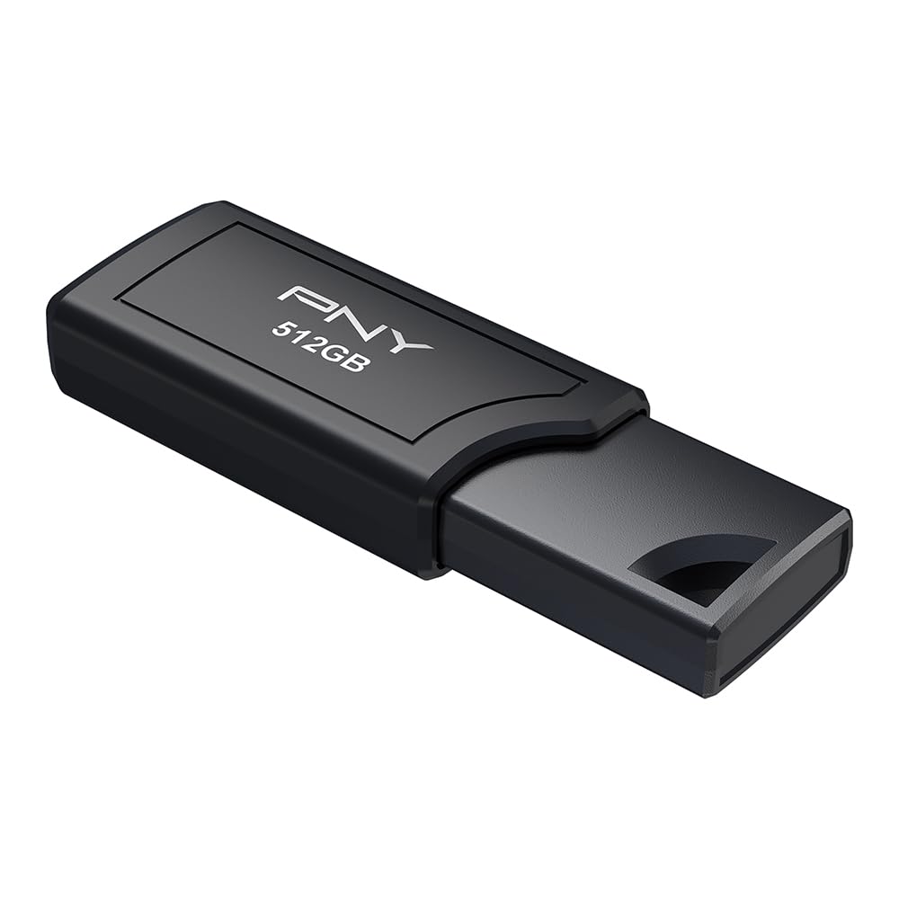 PNY 512GB USB PRO Elite V3 USB 3.2 Gen 2, fino a 1000 MB/s in lettura, 800 MB/s in scrittura, prestazioni estreme per archiviazione e trasferimento di dati, design metallo premium, connettore tipo A