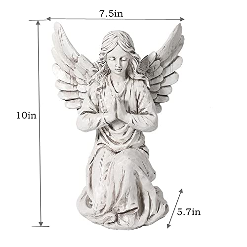 Handsider Garden Statue Angel Religious Fairy Sculpture Waterproof Decorative Figurine Art Decor For Patio, Lawn, Yard, Housewarming Ornament Present #TOP1