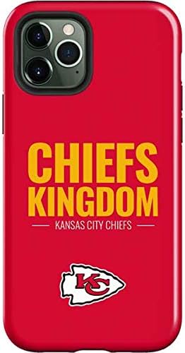 Skinit Impact Phone Case Compatible with iPhone 12 Pro Max - Officially Licensed NFL Kansas City Chiefs Black & White Design