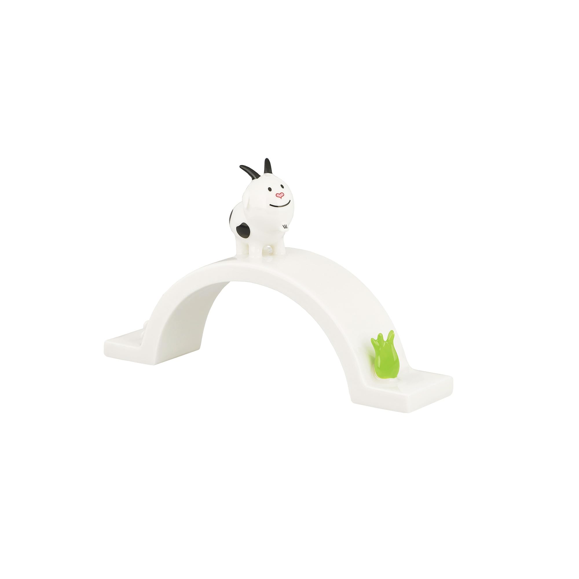 Alessi Signorina Due Cornetti AGJ01 17 – Krippenfigur aus Porzellan, Handdekoriert, Mehrfarbig