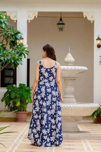 Image of Floral Anarkali Sleeveless Kurta with Dupatta, Maroon and White